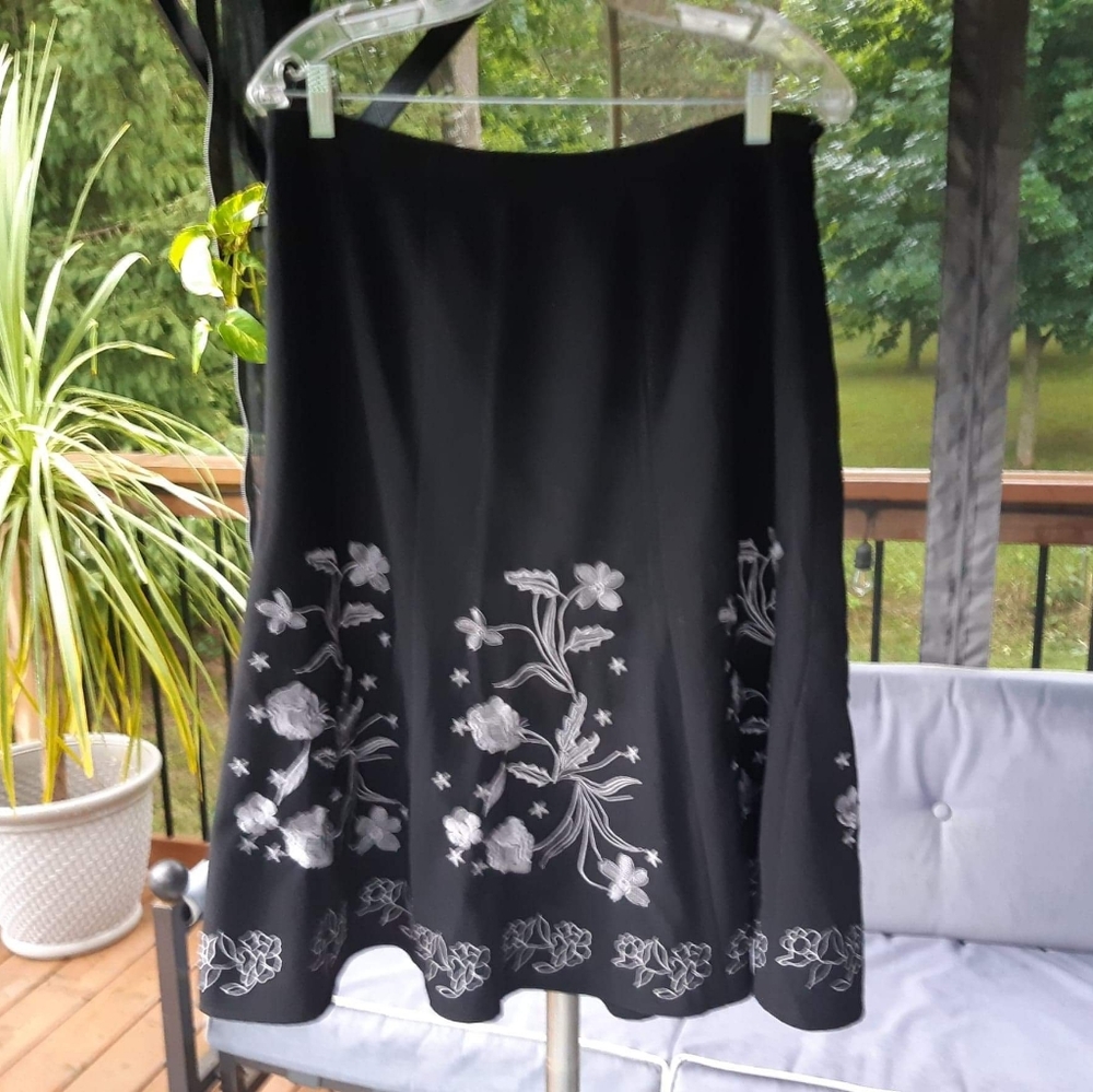 Jessica Black Midi Skirt